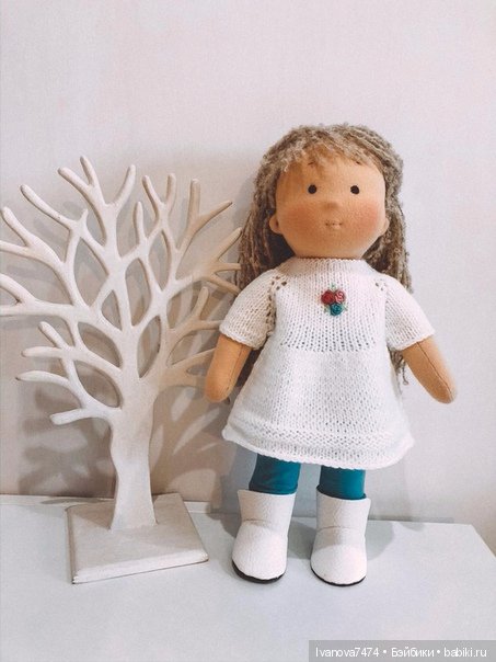 Текстильная кукла ручной работы, по вольфдорской технологии (фото 3)