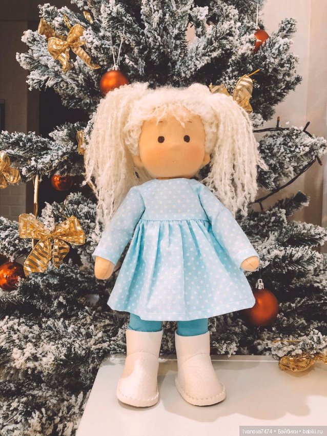 Кукла ручной работы, текстильная