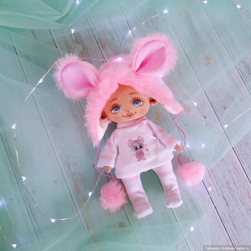 Зефирные мышки — Авторские текстильные куклы: Вальдорфские (фото 2)