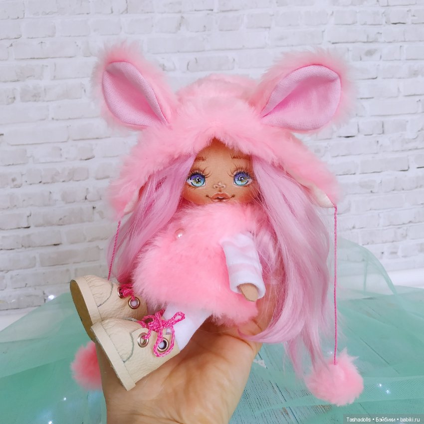 Зефирные мышки — Авторские текстильные куклы: Вальдорфские (фото 5)