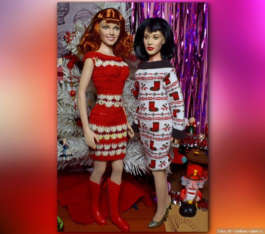 Фоточки под елочкой/ Franklin Mint doll 16"