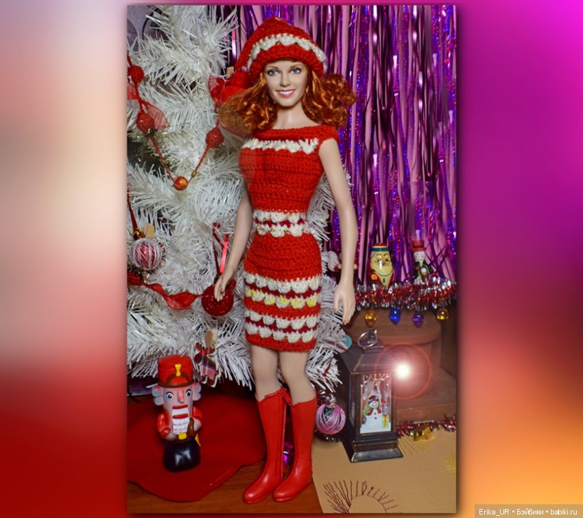 Фоточки под елочкой/ Franklin Mint doll 16" (фото 9)