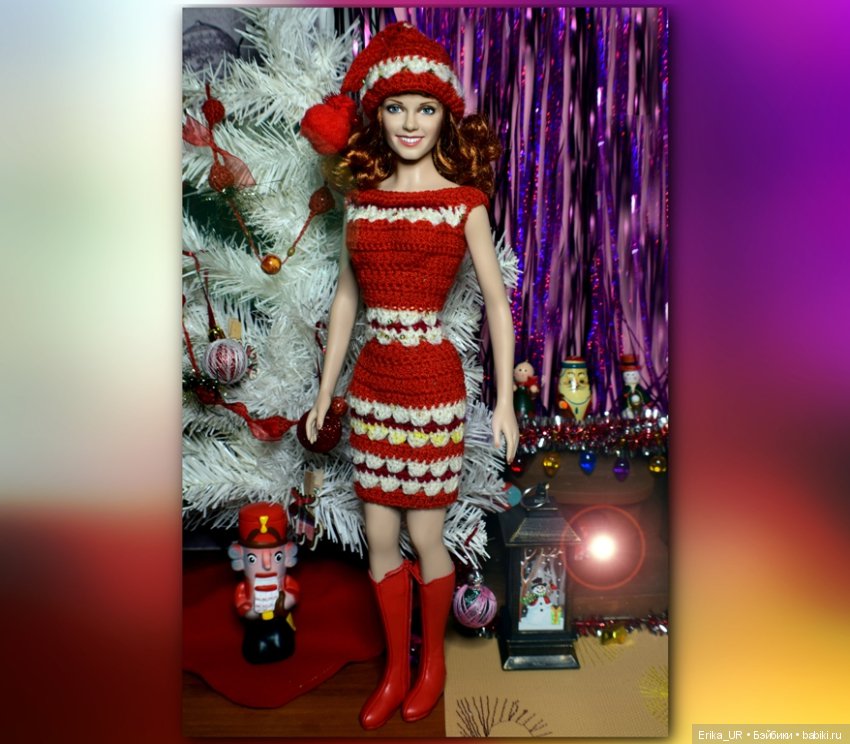 Фоточки под елочкой/ Franklin Mint doll 16" (фото 2)