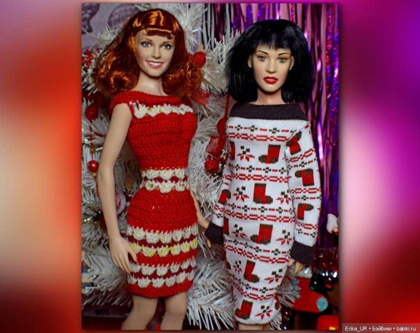 Фоточки под елочкой/ Franklin Mint doll 16"