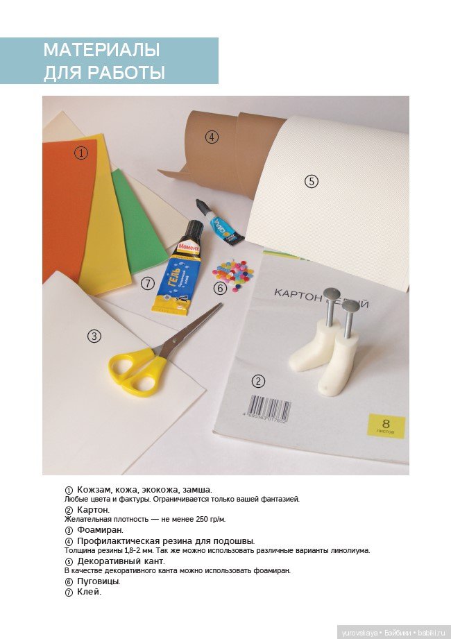 Выкройка сандалий для кукол Paola Reina Выкройка №5 (фото 4)