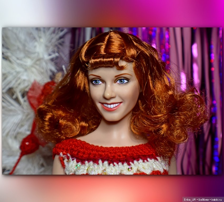 Фоточки под елочкой/ Franklin Mint doll 16"