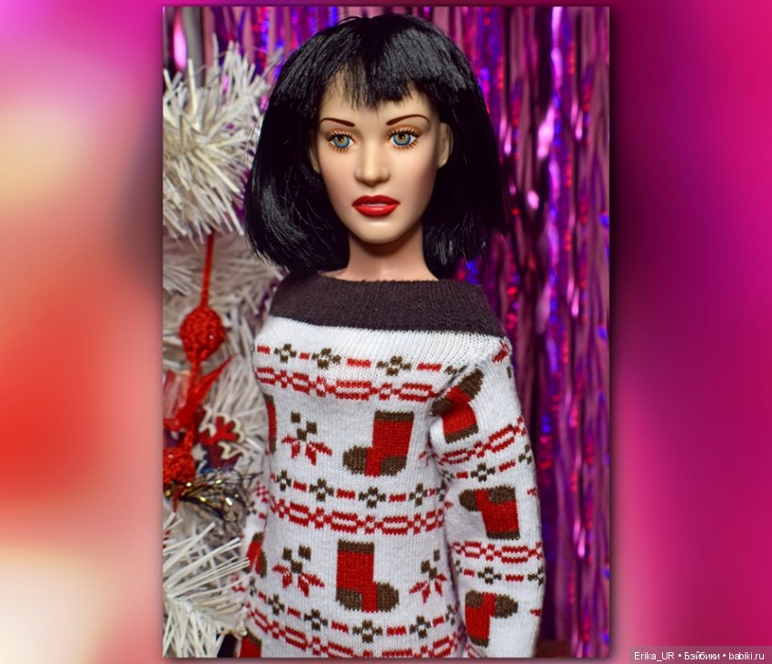 Фоточки под елочкой/ Franklin Mint doll 16"