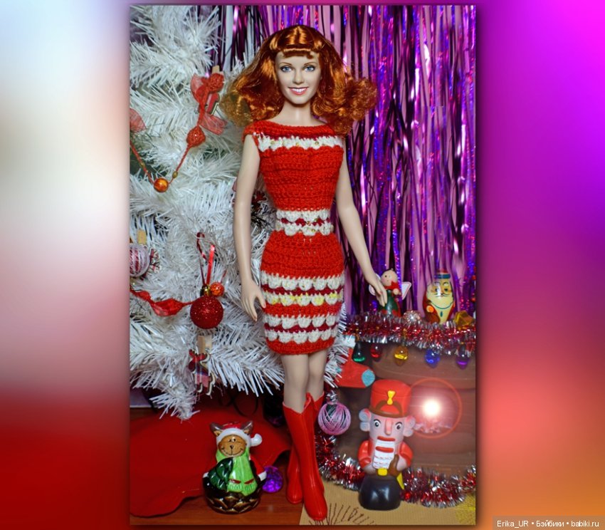 Фоточки под елочкой/ Franklin Mint doll 16"