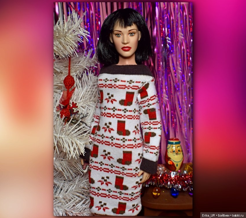 Фоточки под елочкой/ Franklin Mint doll 16"