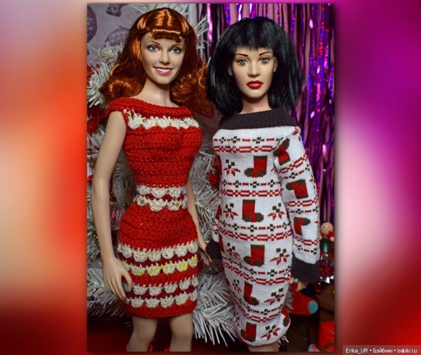 Фоточки под елочкой/ Franklin Mint doll 16" (фото 8)