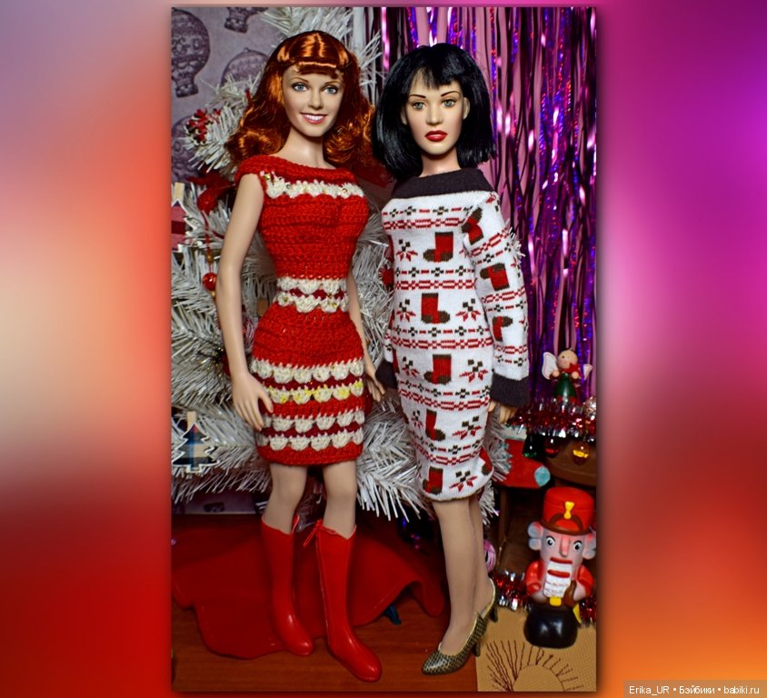 Фоточки под елочкой/ Franklin Mint doll 16"