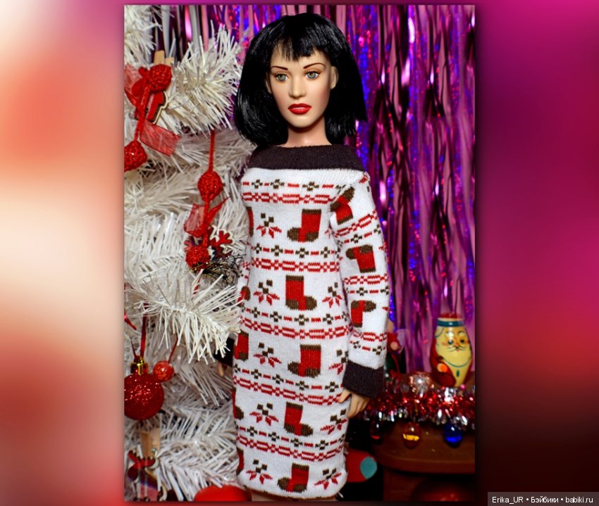 Фоточки под елочкой/ Franklin Mint doll 16"