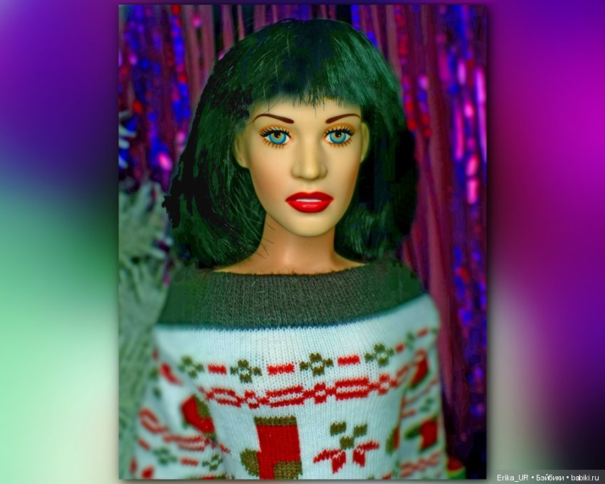 Фоточки под елочкой/ Franklin Mint doll 16"