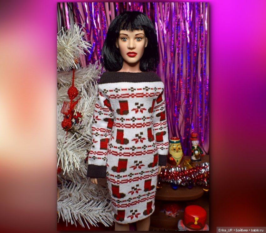 Фоточки под елочкой/ Franklin Mint doll 16"