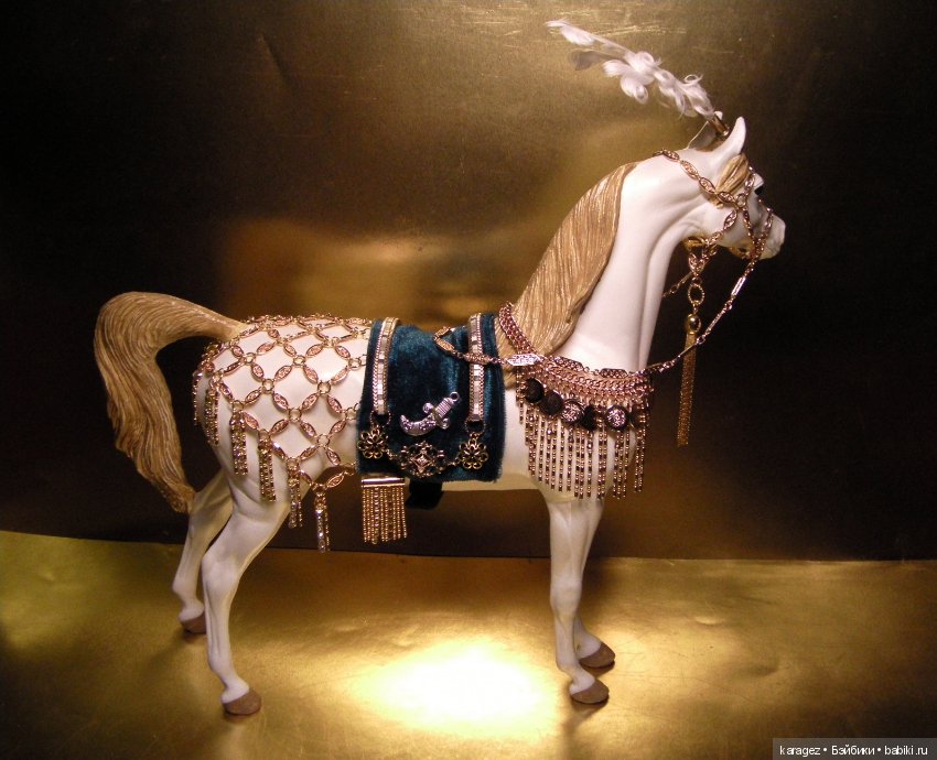 Конь султана. Фигурка коня Peter Stone в парадной сбруе Древнего Востока (фото 9)