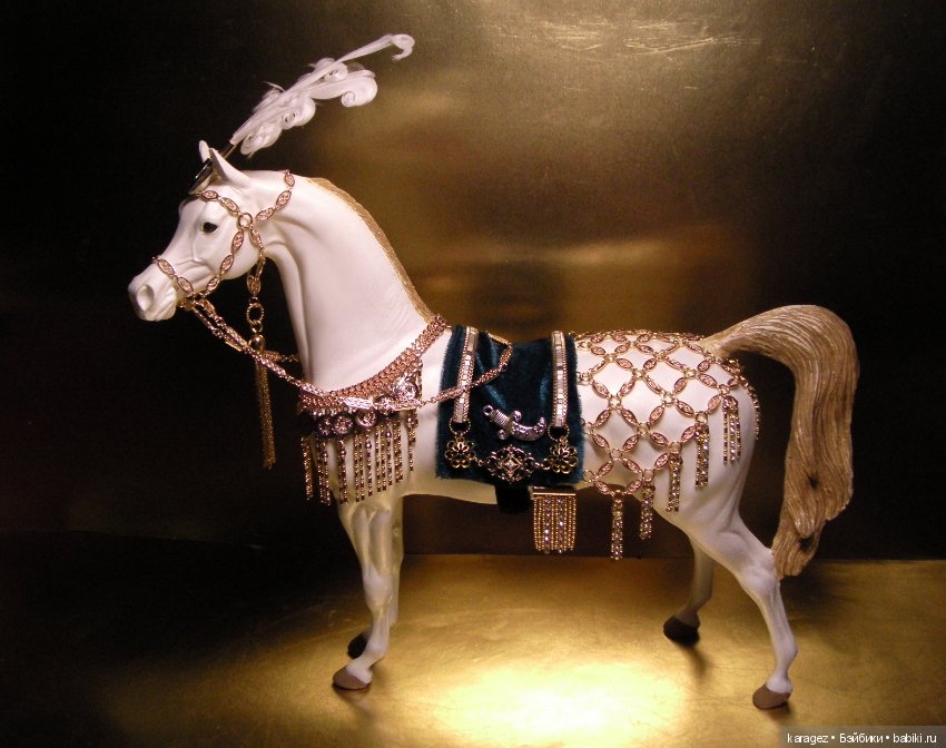 Конь султана. Фигурка коня Peter Stone в парадной сбруе Древнего Востока (фото 3)