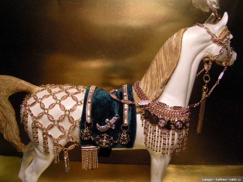 Конь султана. Фигурка коня Peter Stone в парадной сбруе Древнего Востока (фото 10)