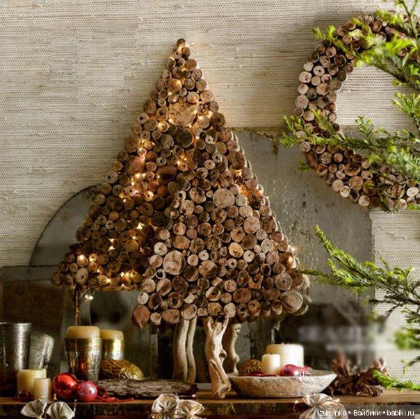 Украшаем дом к Новому году. Эко стиль