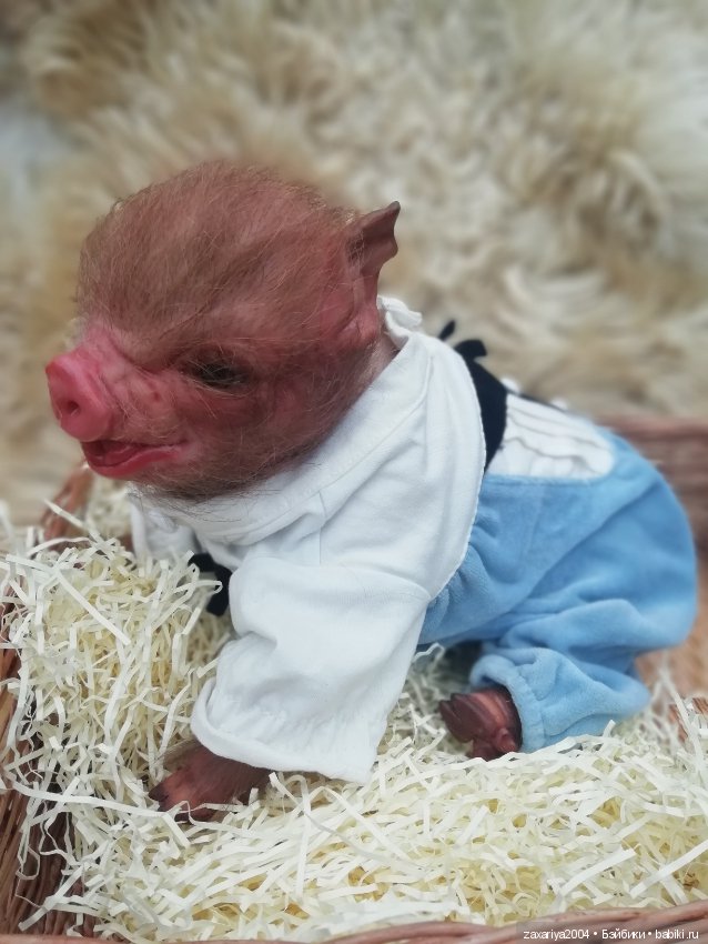 Хрюня - кукла реборн Рязановой Елены (фото 7)