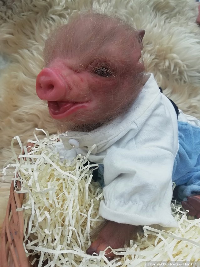 Хрюня - кукла реборн Рязановой Елены (фото 8)