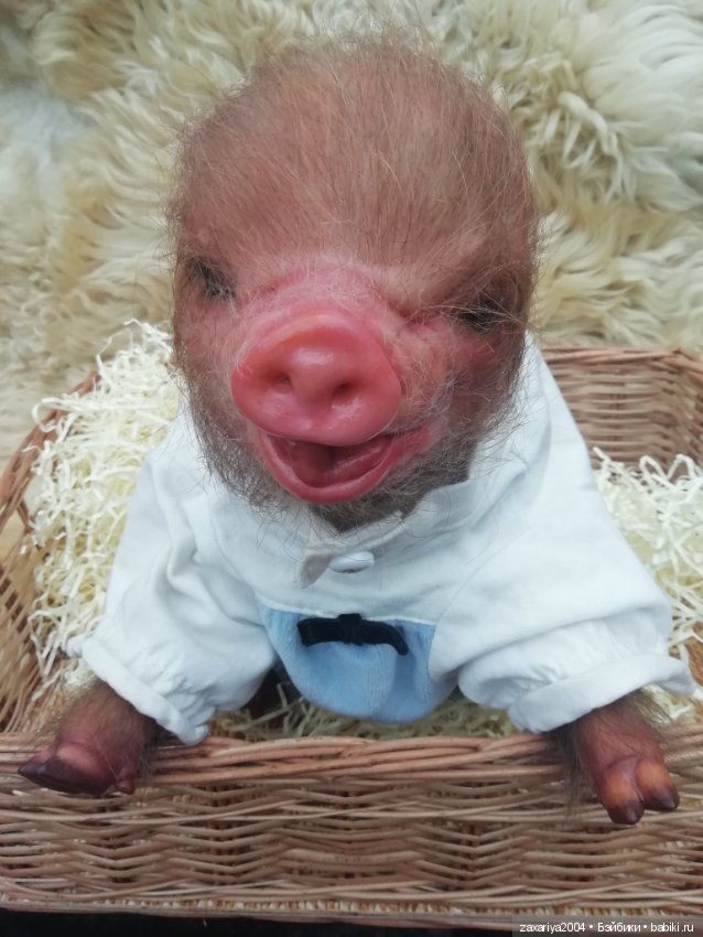 Хрюня - кукла реборн Рязановой Елены (фото 6)