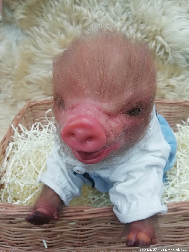 Хрюня - кукла реборн Рязановой Елены (фото 4)