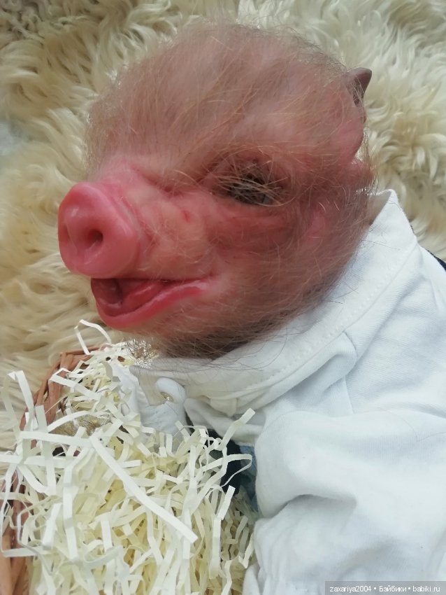 Хрюня - кукла реборн Рязановой Елены (фото 9)