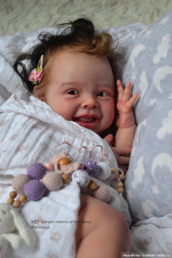 Харпер процесс с рутингом. Кукла реборн Анны Морозовой (фото 8)