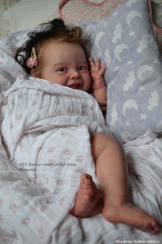 Харпер процесс с рутингом. Кукла реборн Анны Морозовой (фото 6)
