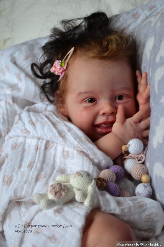 Харпер процесс с рутингом. Кукла реборн Анны Морозовой (фото 9)