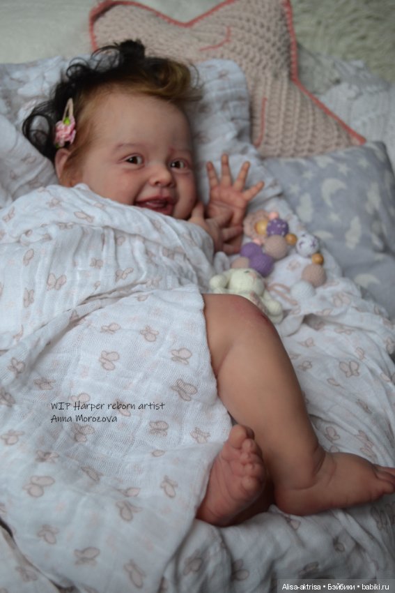Харпер процесс с рутингом. Кукла реборн Анны Морозовой (фото 4)