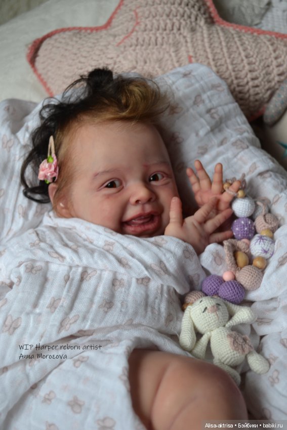 Харпер процесс с рутингом. Кукла реборн Анны Морозовой (фото 3)