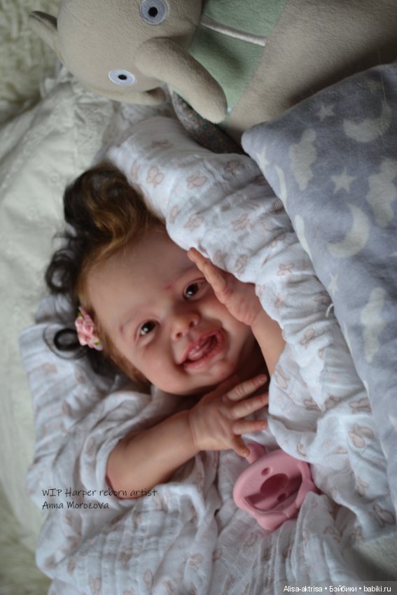 Харпер процесс с рутингом. Кукла реборн Анны Морозовой (фото 2)