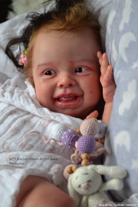 Харпер процесс с рутингом. Кукла реборн Анны Морозовой (фото 7)