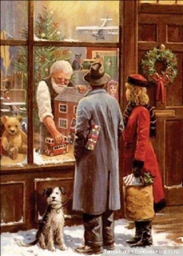 Как раньше покупали подарки - история в открытках (фото 2)