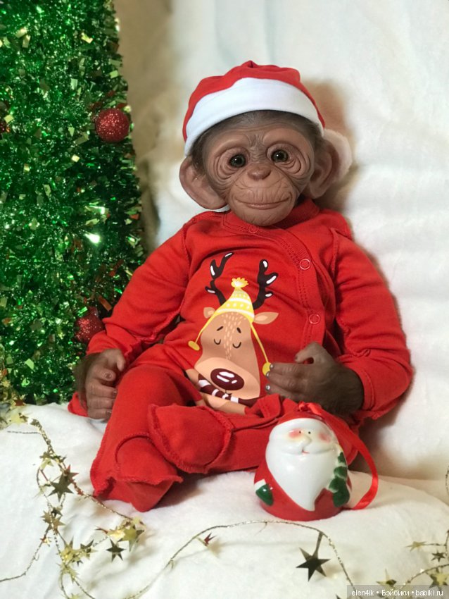 Обезьяныш Clyde от Amy Cox Ferreira