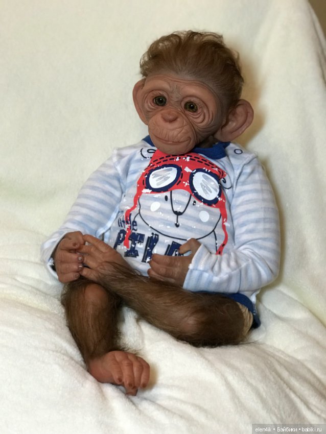 Обезьяныш Clyde от Amy Cox Ferreira