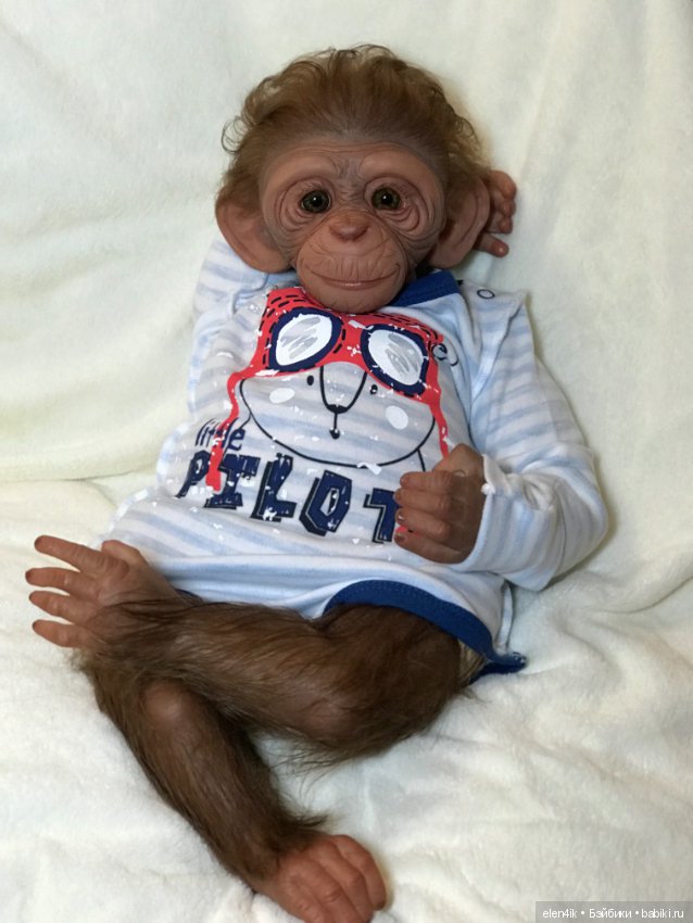 Обезьяныш Clyde от Amy Cox Ferreira