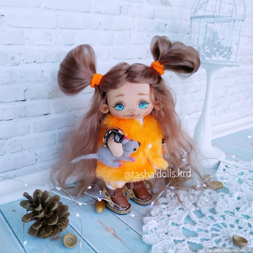 Осенняя булочка — Авторские текстильные куклы: Вальдорфские (фото 4)