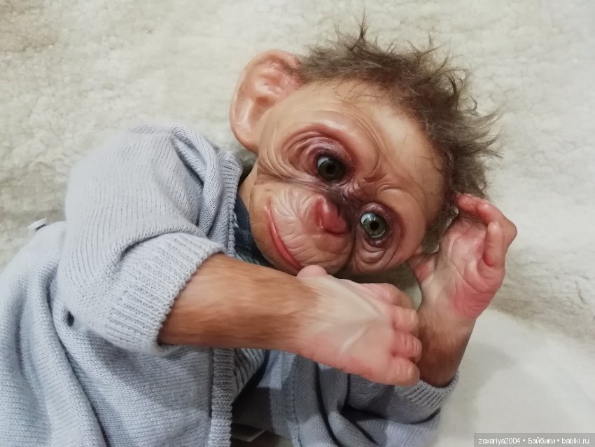 Клайд-обезьянка реборн Рязановой Елены (фото 3)