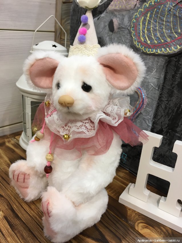 White Mouse — Авторские мишки Тедди и друзья: фото (фото 3)