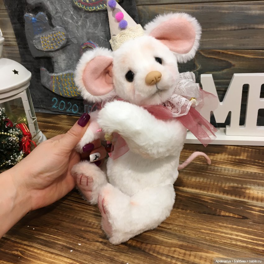White Mouse — Авторские мишки Тедди и друзья: фото (фото 9)