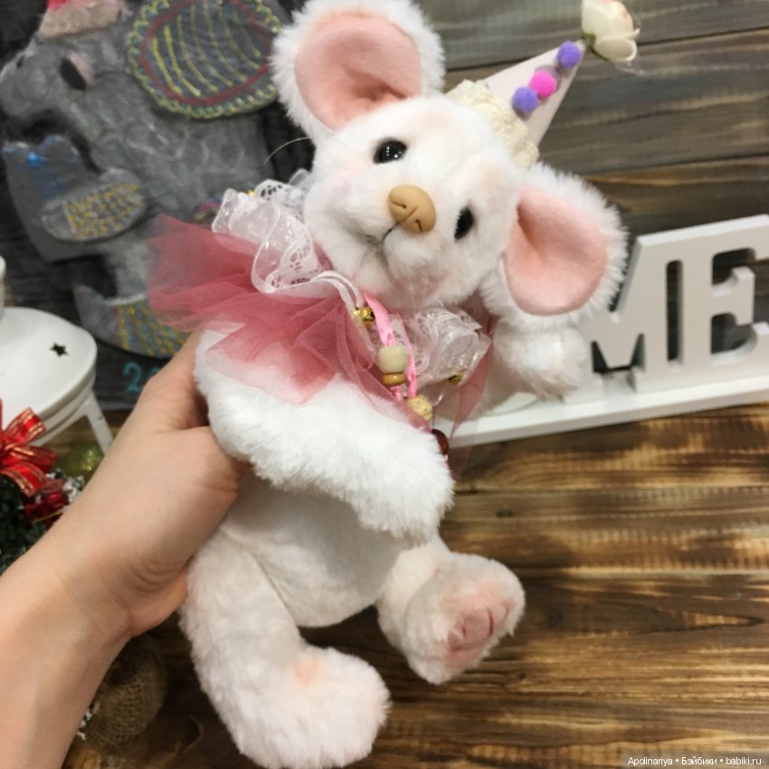 White Mouse — Авторские мишки Тедди и друзья: фото (фото 10)