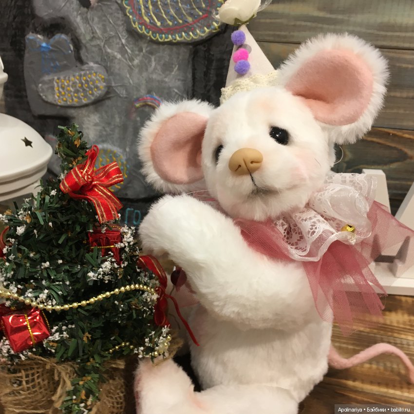 White Mouse — Авторские мишки Тедди и друзья: фото (фото 8)