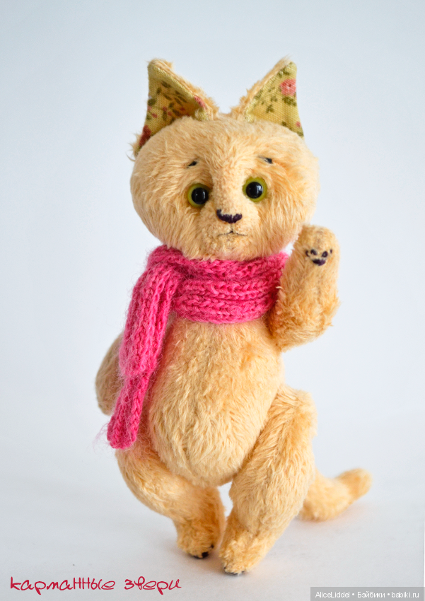 Котик Плюша — Текстильные игрушки и примитивы: кофейные (фото 3)