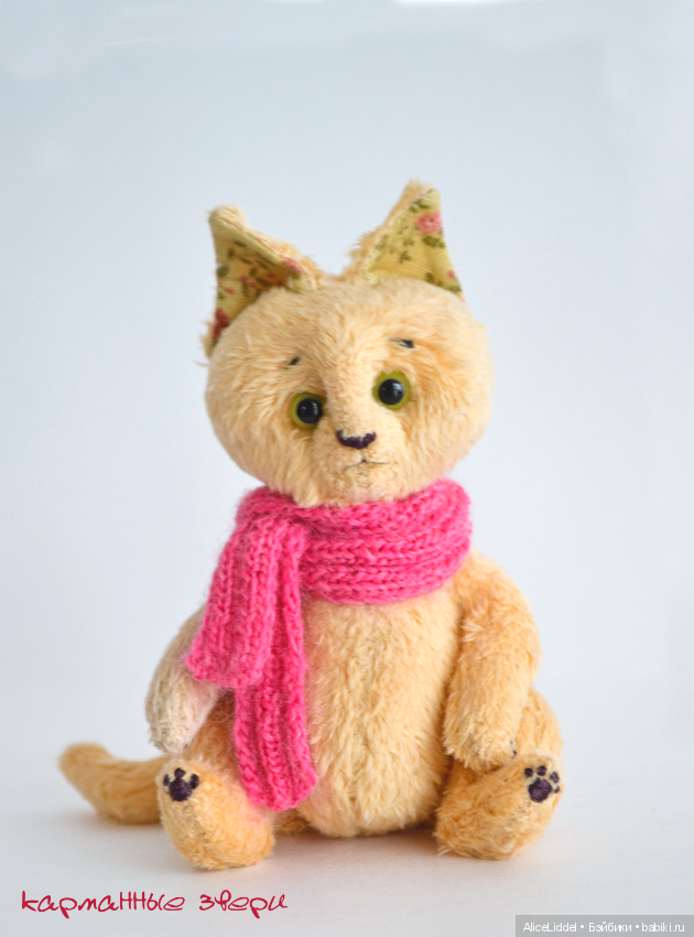 Котик Плюша — Текстильные игрушки и примитивы: кофейные (фото 5)