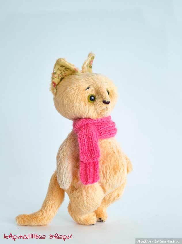 Котик Плюша — Текстильные игрушки и примитивы: кофейные (фото 4)