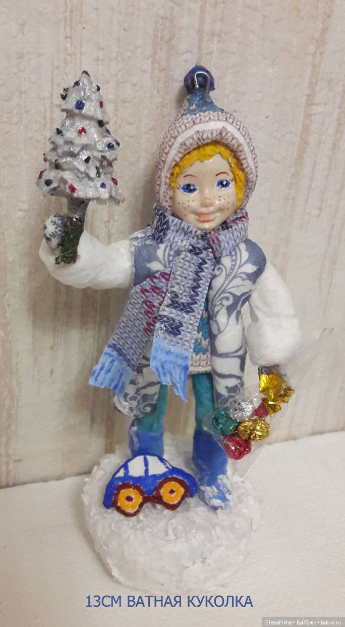 Новогодние игрушки — Ватные игрушки на елку: ретро (фото 2)