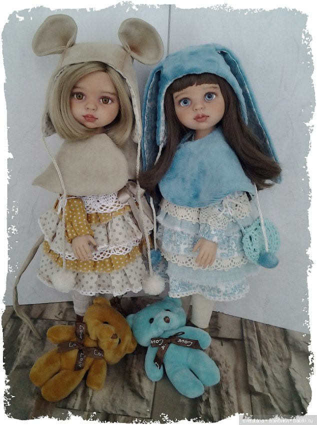 Мои новогодние девочки. ООАК кукол Паола Рейна