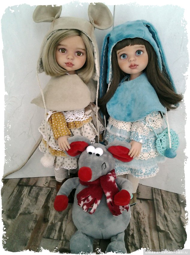Мои новогодние девочки. ООАК кукол Паола Рейна